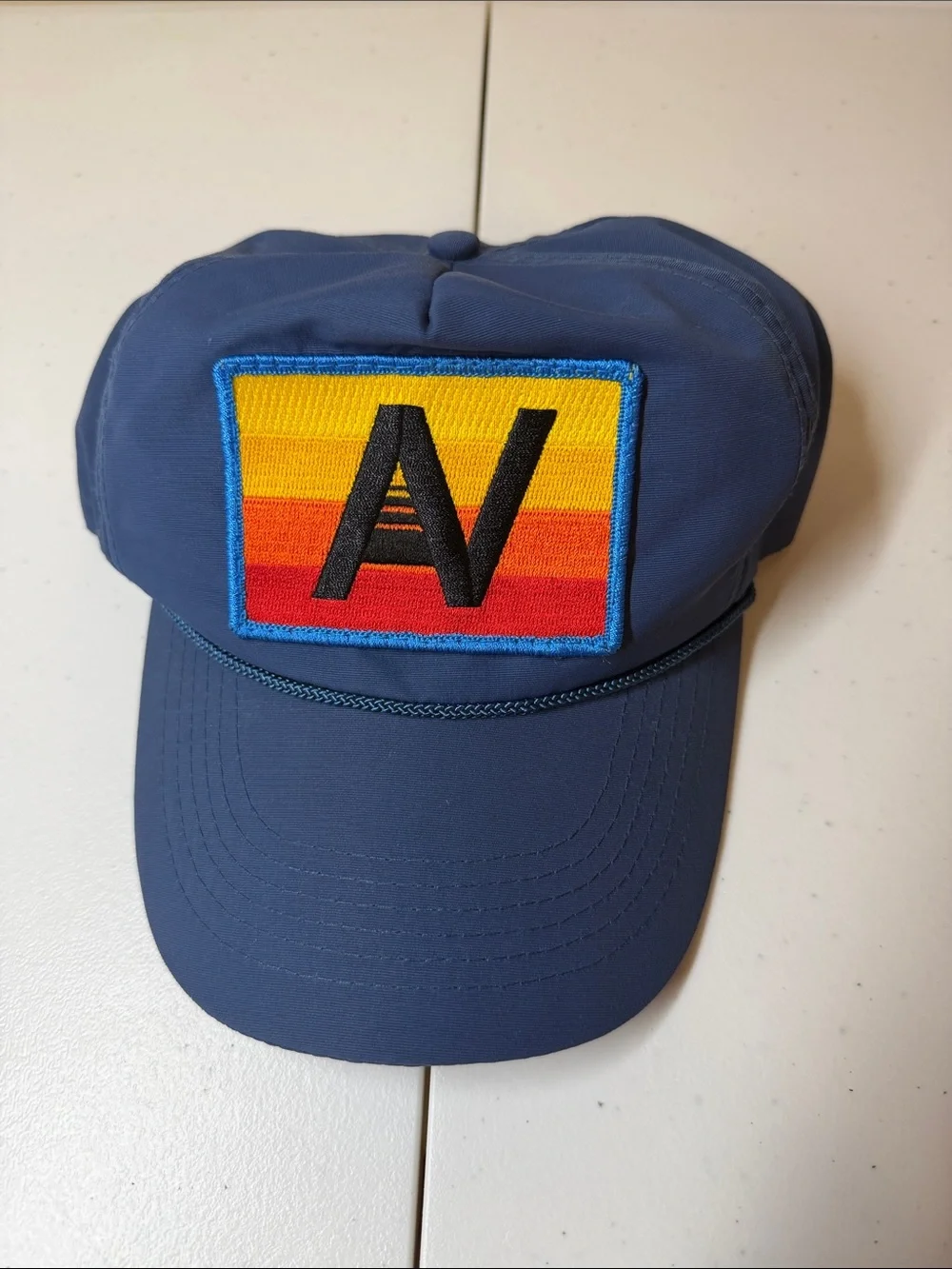 Aviator Nation LOGO RAINBOW - VINTAGE NYLON TRUCKER HAT, Good Clean Condition - Picture 2 of 7